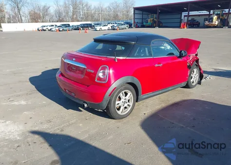 2014 Mini Coupe Cooper z USA, uszkodzony, nr VIN WMWSX1C53ET507835